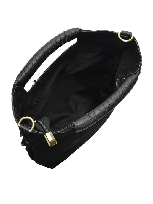 Luisa Vannini Schwarz Rindsledertasche - Image 4
