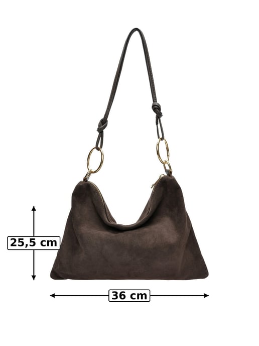Luisa Vannini Kastanienbraun Rindsledertasche - Image 6