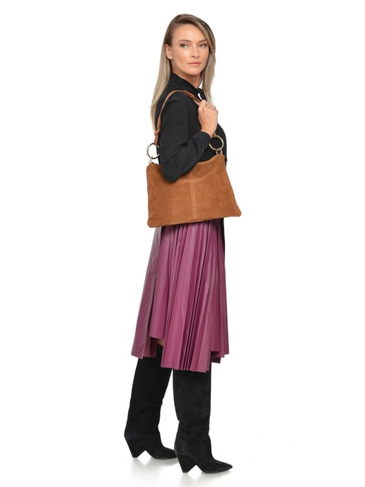 Luisa Vannini Braun Rindsledertasche - Image 5