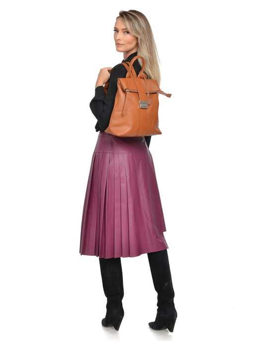 Luisa Vannini Braun Rindsledertasche - Image 5