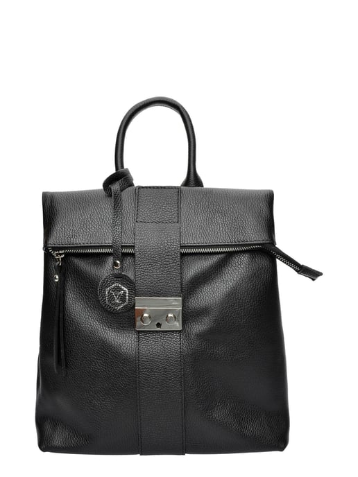 Luisa Vannini Schwarz Rindsledertasche - Image 1