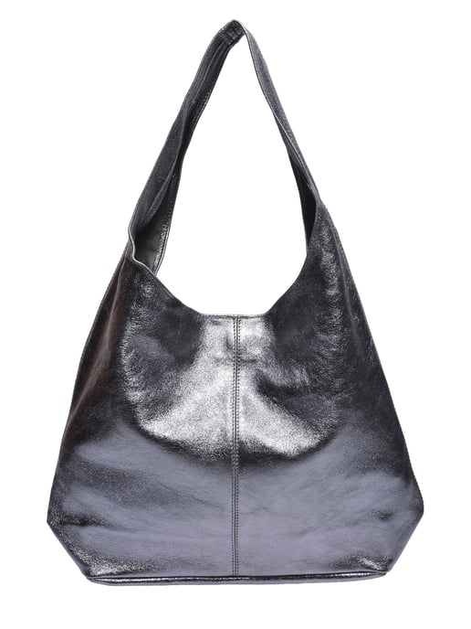 Luisa Vannini Grau Rindsledertasche - Image 1