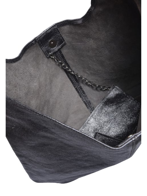 Luisa Vannini Grau Rindsledertasche - Image 4