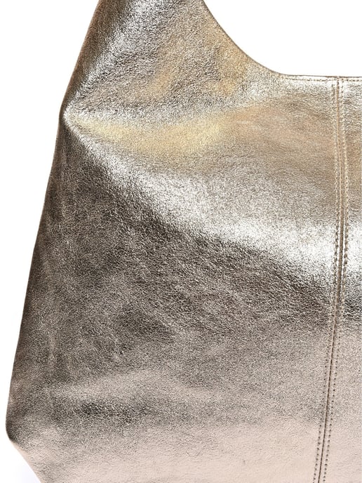 Luisa Vannini Gold Rindsledertasche - Image 3