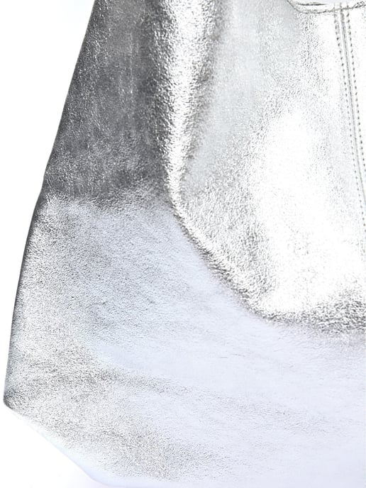 Luisa Vannini Silber Rindsledertasche - Image 3