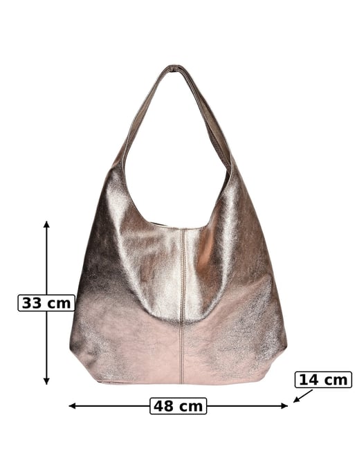 Luisa Vannini Bronze Rindsledertasche - Image 6