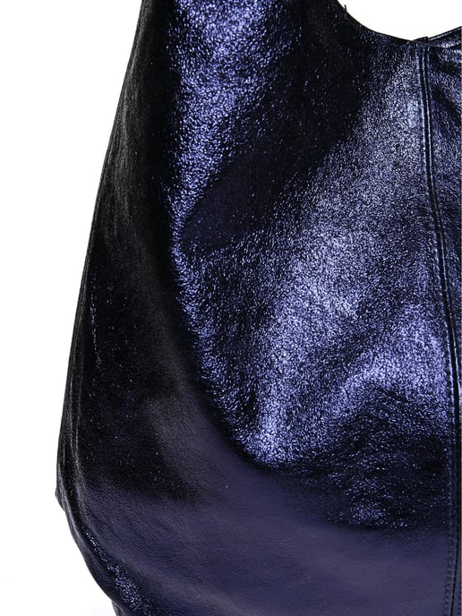 Luisa Vannini Blau Rindsledertasche - Image 3
