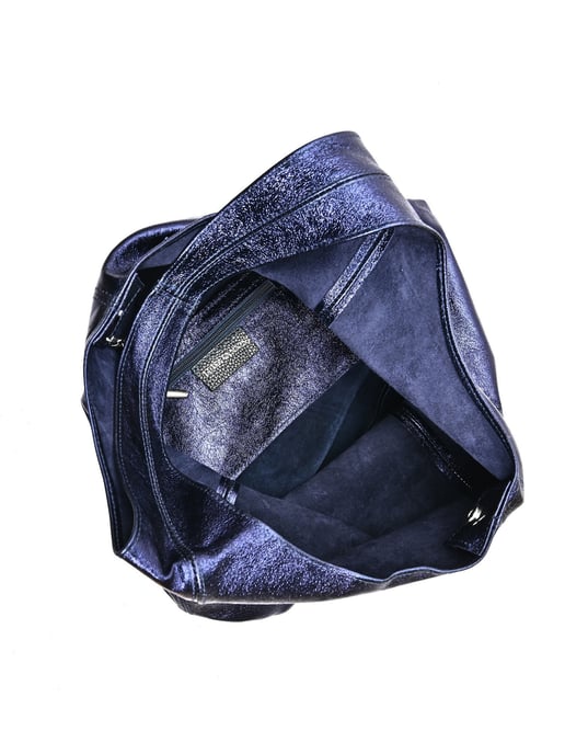 Luisa Vannini Blau Rindsledertasche - Image 4