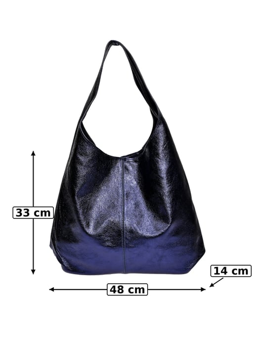 Luisa Vannini Blau Rindsledertasche - Image 6