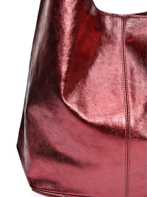 Luisa Vannini Rot Rindsledertasche - Image 3