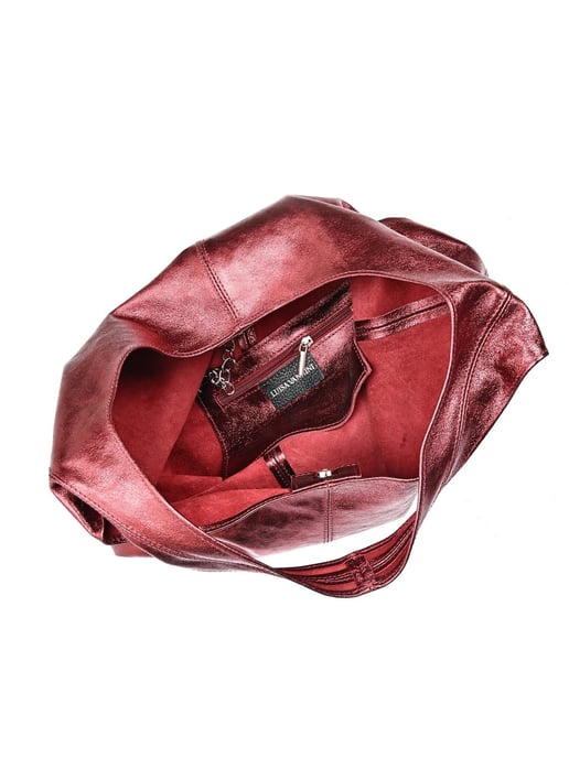 Luisa Vannini Rot Rindsledertasche - Image 4
