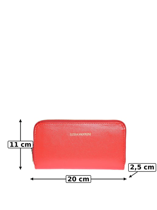 Luisa Vannini Rot Rindsledertasche - Image 6