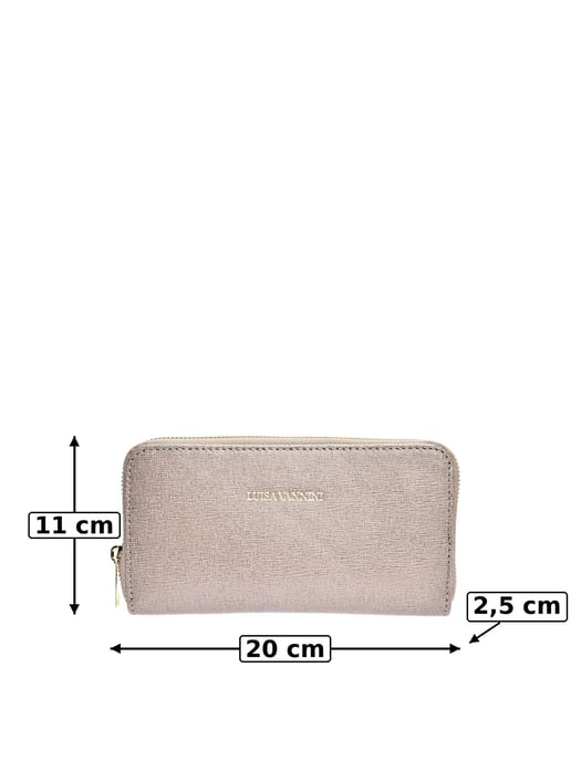 Luisa Vannini Beige Rindsledertasche - Image 6