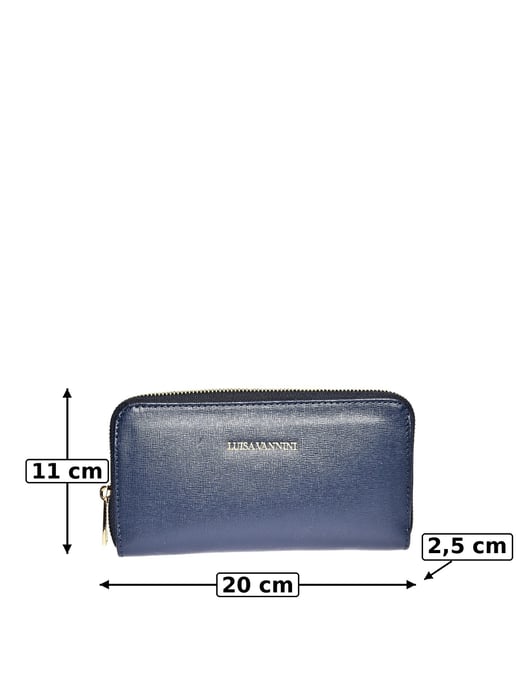 Luisa Vannini Blau Rindsledertasche - Image 6