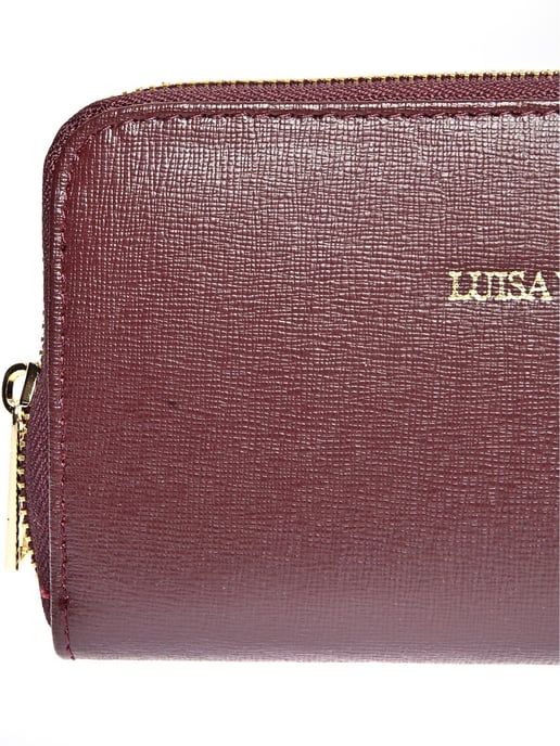 Luisa Vannini Weinfarbe Rindsledertasche - Image 3