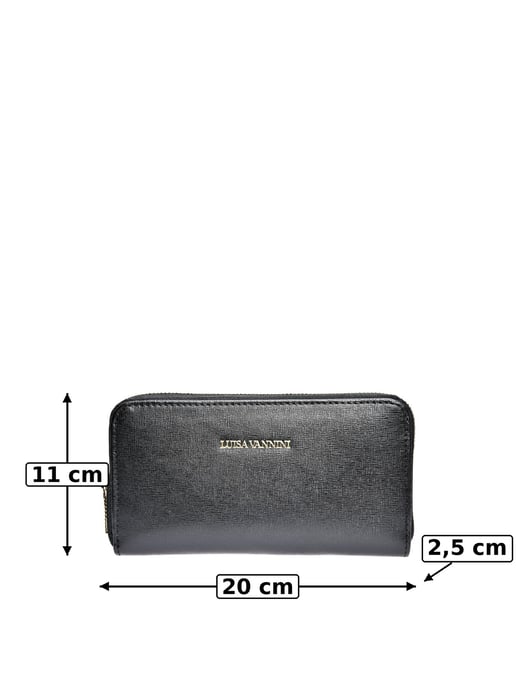 Luisa Vannini Schwarz Rindsledertasche - Image 6