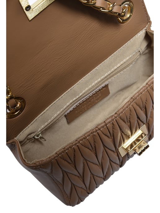 Luisa Vannini Beige Rindsledertasche - Image 4