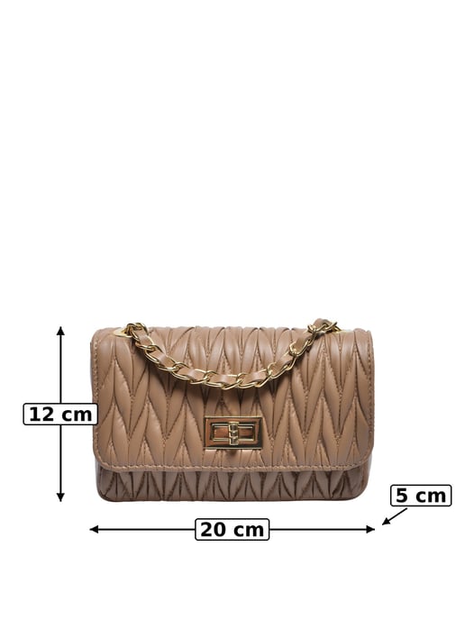 Luisa Vannini Beige Rindsledertasche - Image 5