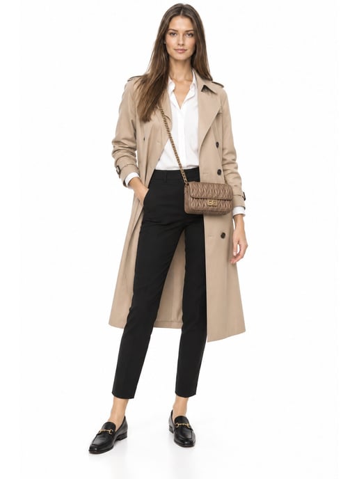 Luisa Vannini Beige Rindsledertasche - Image 6
