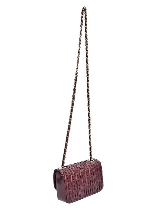 Luisa Vannini Weinfarbe Rindsledertasche - Image 2