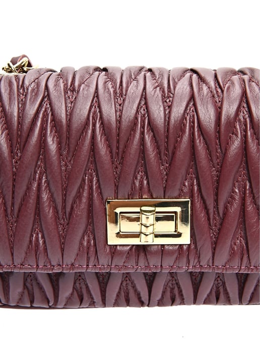 Luisa Vannini Weinfarbe Rindsledertasche - Image 3