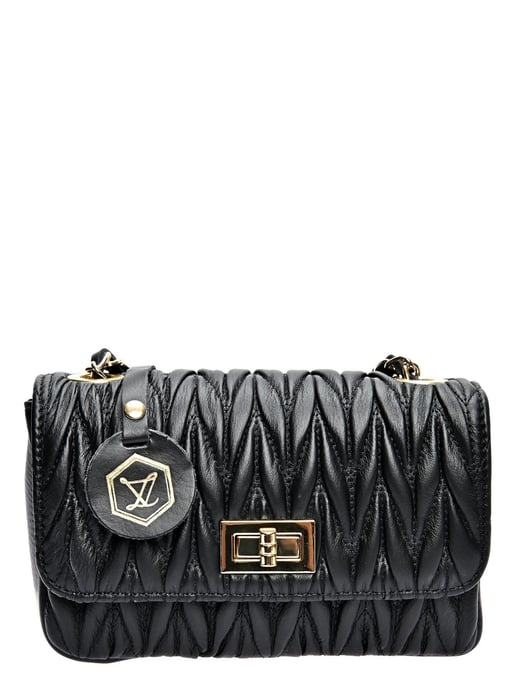 Luisa Vannini Schwarz Rindsledertasche - Image 1