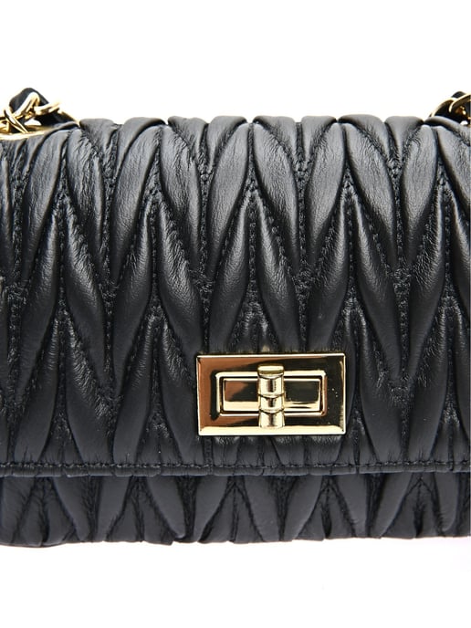 Luisa Vannini Schwarz Rindsledertasche - Image 3