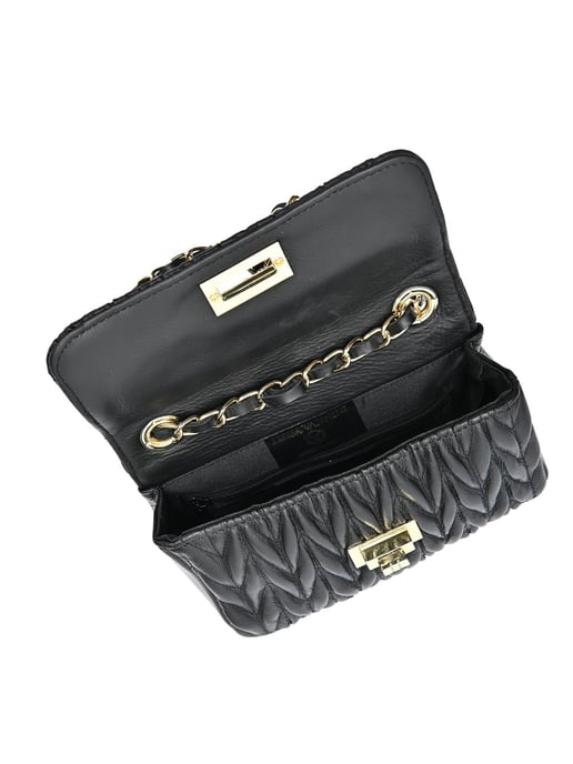 Luisa Vannini Schwarz Rindsledertasche - Image 4