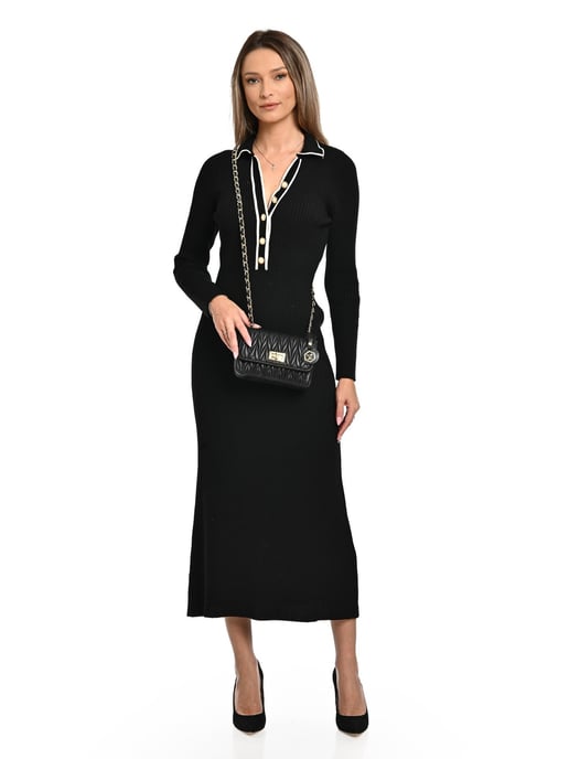 Luisa Vannini Schwarz Rindsledertasche - Image 5