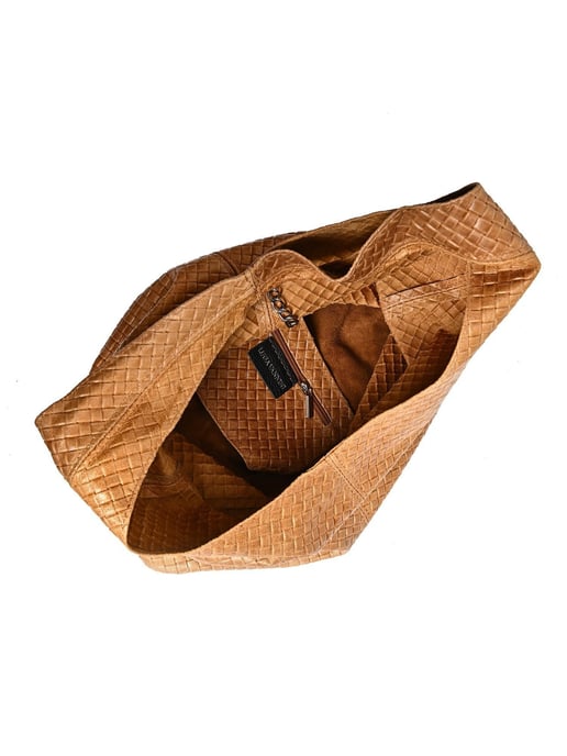 Luisa Vannini Braun Rindsledertasche - Image 4