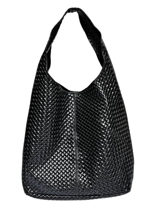 Luisa Vannini Schwarz Rindsledertasche - Image 1