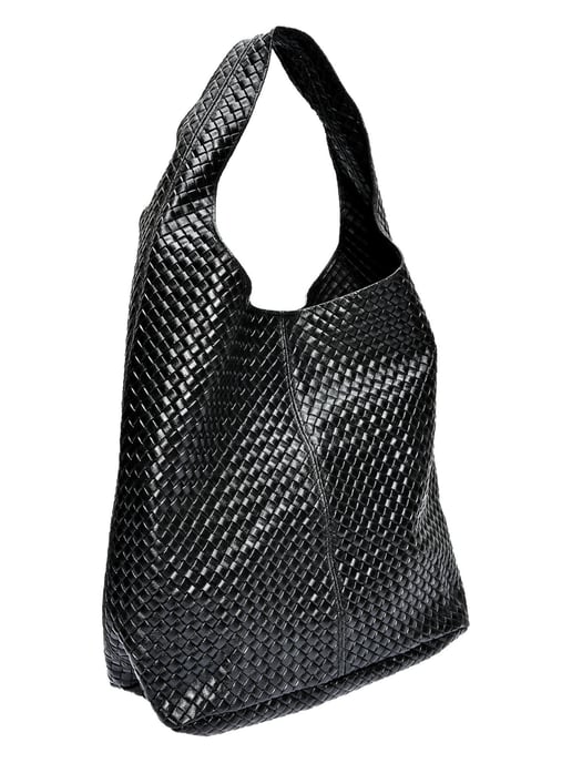 Luisa Vannini Schwarz Rindsledertasche - Image 2