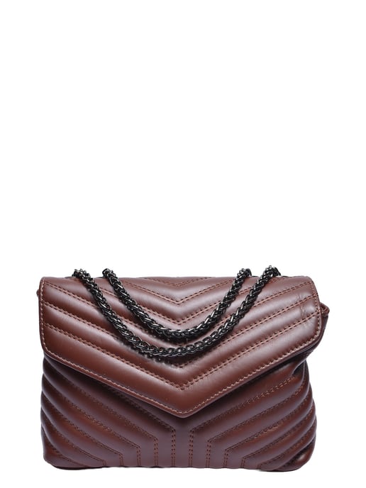 Luisa Vannini Kastanienbraun Rindsledertasche - Image 1