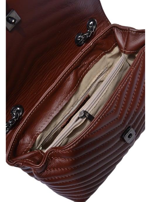 Luisa Vannini Kastanienbraun Rindsledertasche - Image 4