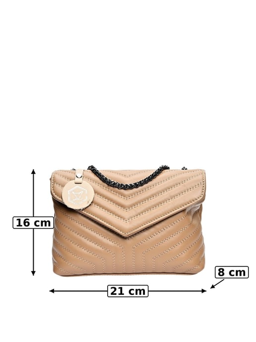 Luisa Vannini Beige Rindsledertasche - Image 6