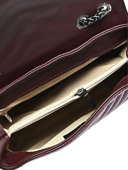 Luisa Vannini Weinfarbe Rindsledertasche - Image 4