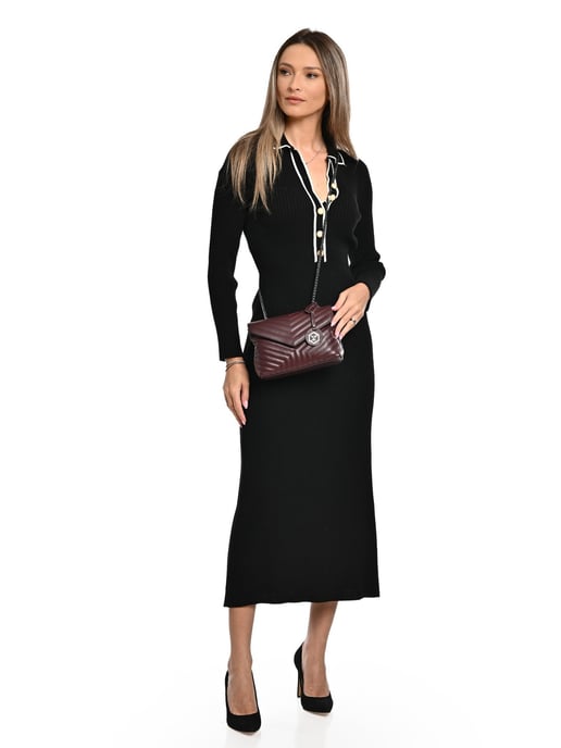 Luisa Vannini Weinfarbe Rindsledertasche - Image 5