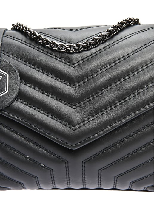 Luisa Vannini Schwarz Rindsledertasche - Image 3
