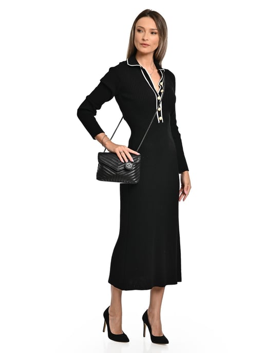 Luisa Vannini Schwarz Rindsledertasche - Image 5