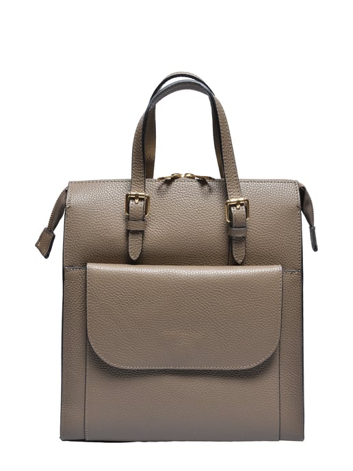 Luisa Vannini Beige Rindsledertasche - Image 1