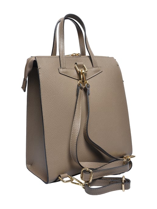 Luisa Vannini Beige Rindsledertasche - Image 2