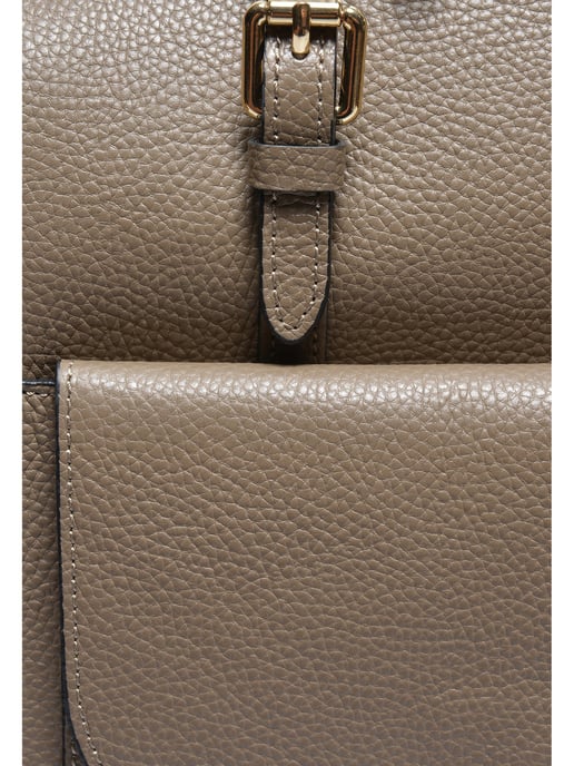 Luisa Vannini Beige Rindsledertasche - Image 3