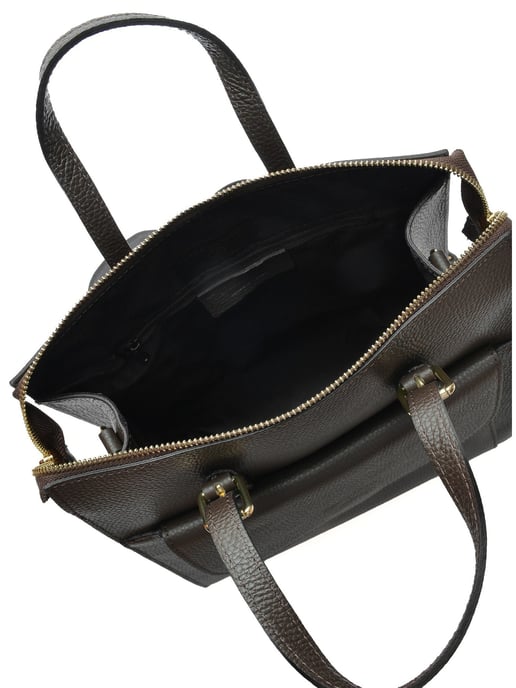 Luisa Vannini Kastanienbraun Rindsledertasche - Image 4