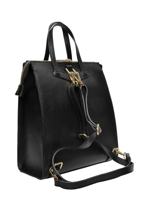 Luisa Vannini Schwarz Rindsledertasche - Image 2