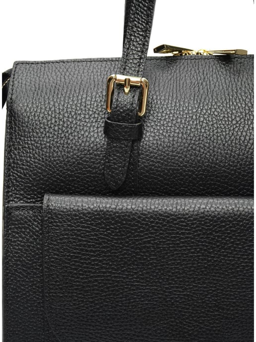 Luisa Vannini Schwarz Rindsledertasche - Image 3