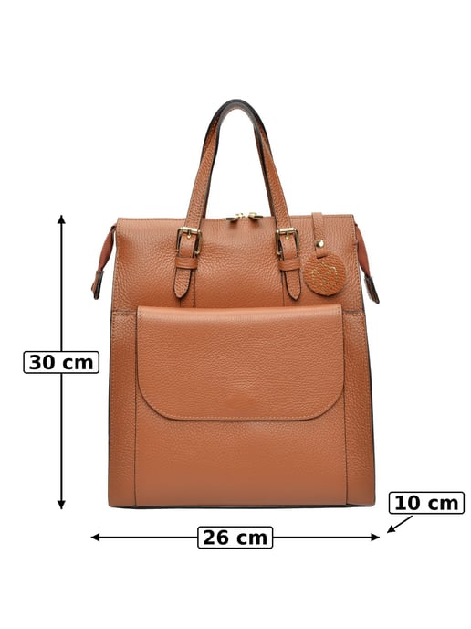 Luisa Vannini Braun Rindsledertasche - Image 6