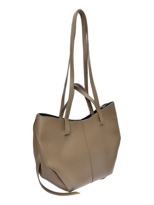 Luisa Vannini Beige Rindsledertasche - Image 2