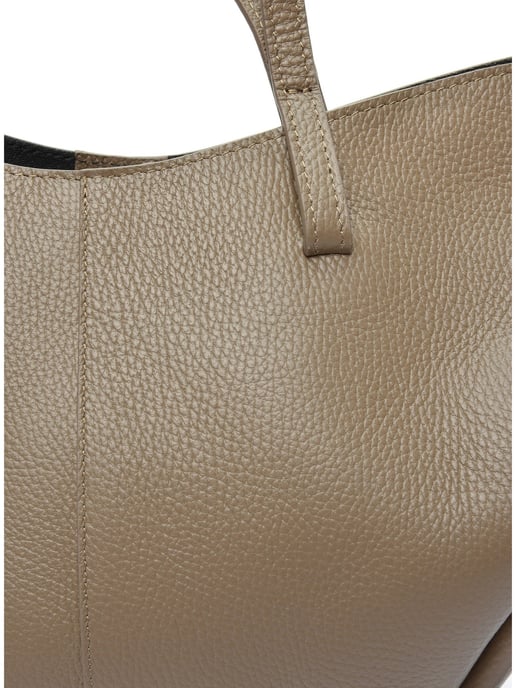 Luisa Vannini Beige Rindsledertasche - Image 3