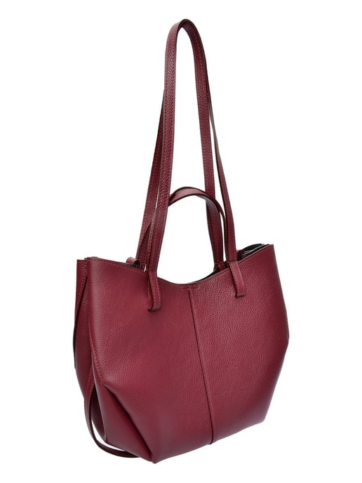 Luisa Vannini Weinfarbe Rindsledertasche - Image 2