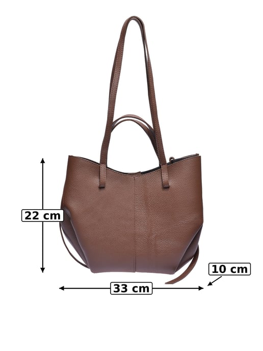 Luisa Vannini Kastanienbraun Rindsledertasche - Image 5